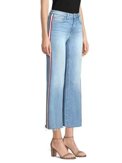 Shop L Agence Danica Cropped Denim Jeans In Lake Blue