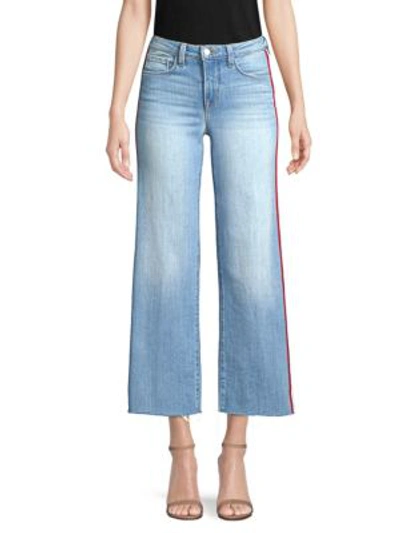 Shop L Agence Danica Cropped Denim Jeans In Lake Blue