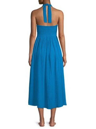 Shop Mara Hoffman Annika Dress Cover-up In Blue