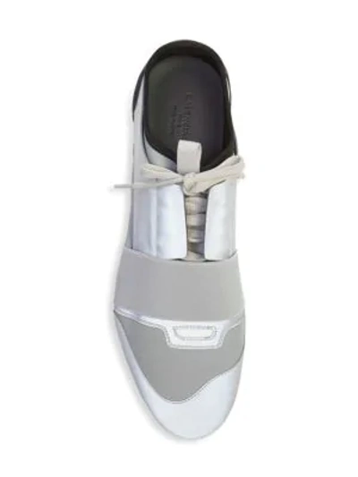 Shop Balenciaga Race Runner Sneakers In Grey