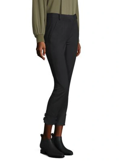 Shop Tibi Anson Stretch Skinny Pants In Black
