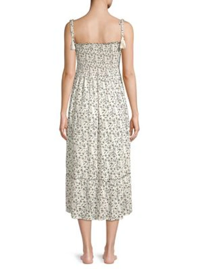 Shop Coolchange Piper Ruched Midi Dress In Pearl Black