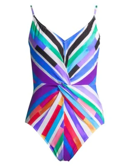 Shop Gottex Swim Carnival One-piece Swimsuit In Multi