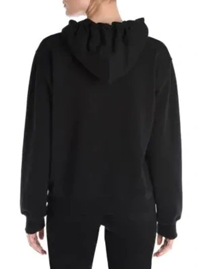 Shop Moschino Bear Logo Hoodie In Black Multi