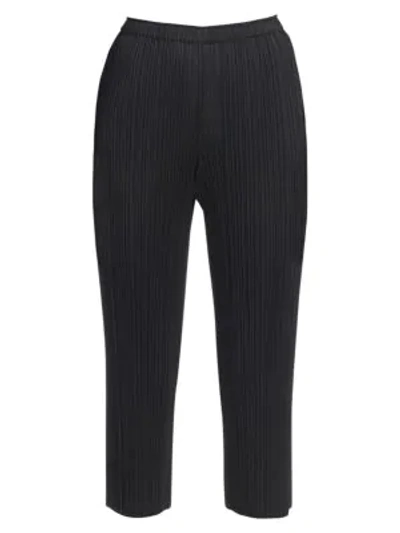 Shop Issey Miyake Basic Culottes In Black