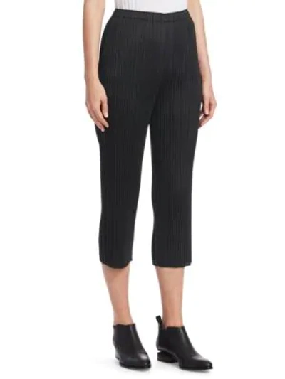 Shop Issey Miyake Basic Culottes In Black