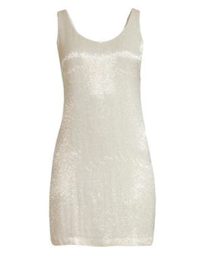 Shop Joie Jaminly Sleeveless Beaded Dress In Porcelain