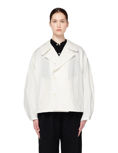 Shop Y's White Double Sleeve Jacket