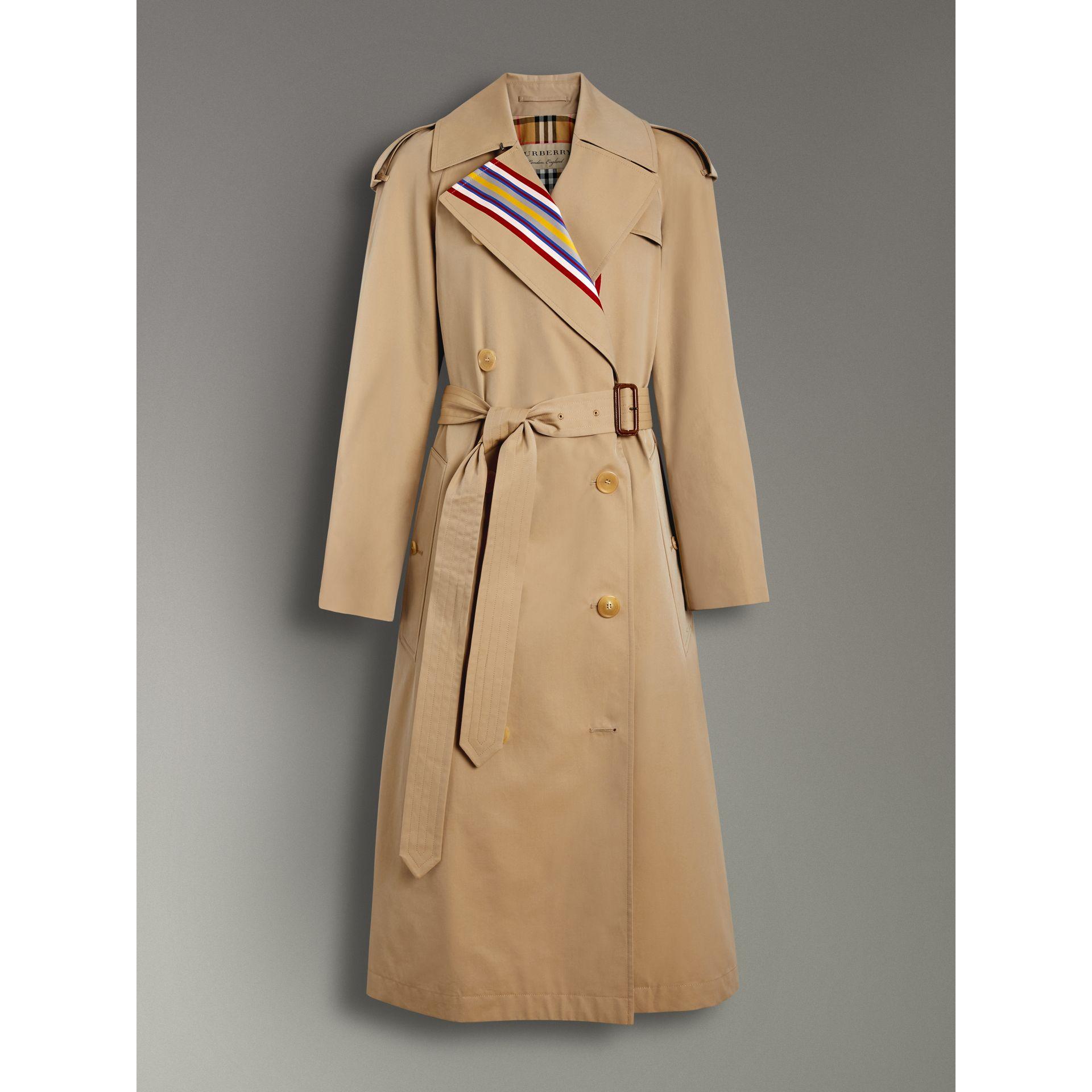 burberry striped trench coat