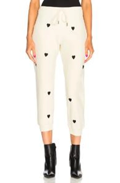 Shop The Great Cropped Sweatpants In Polka Dots,neutrals