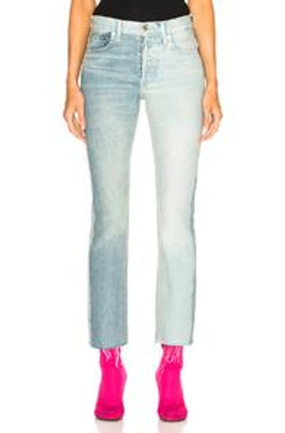 x Levis Two Tone Cropped Jeans