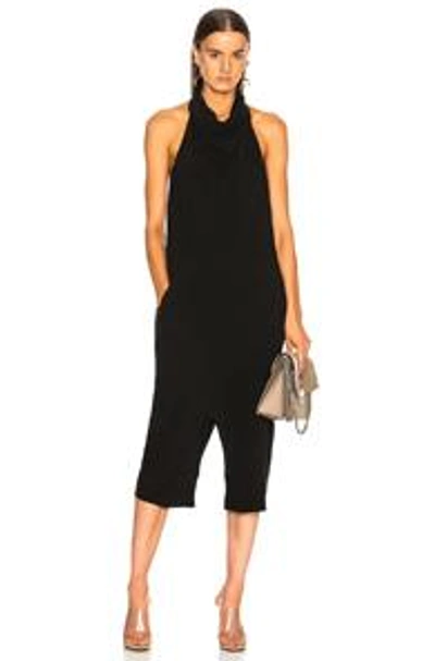 Shop Rick Owens Halter Bodybag Jumpsuit In Black