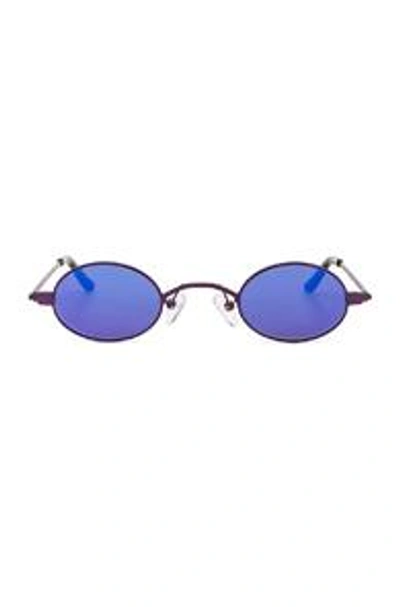 Shop Roberi And Fraud Doris Sunglasses In Purple