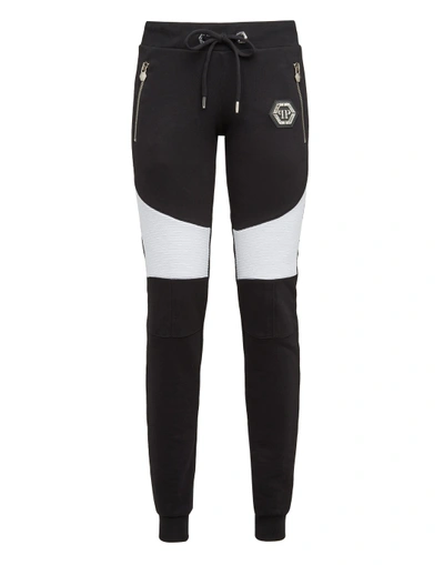 Shop Philipp Plein Jogging Trousers "crazy" In Black