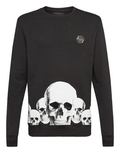 Shop Philipp Plein Sweatshirt Ls "skulls"