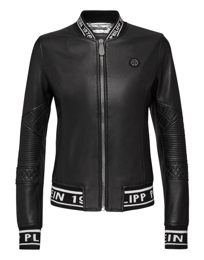 Shop Philipp Plein Leather Bomber "you Choose"