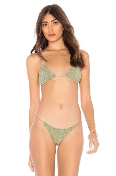 Shop In Your Arms Minimal Bikini Top In Green