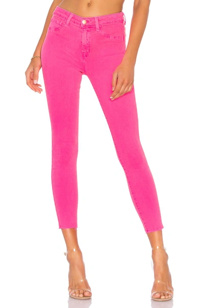 Shop L Agence Margot High Rise Skinny Jean In Flamingo