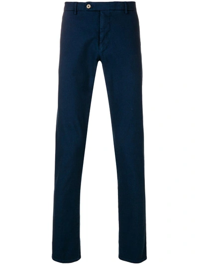 Shop Berwich Slim Fit Trousers - Blue