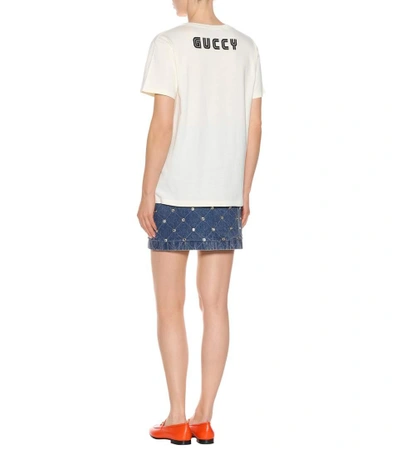 Shop Gucci Elton John Printed T-shirt In Beige