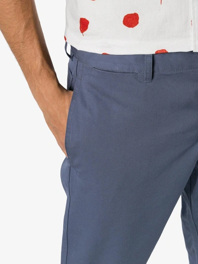 Shop Visvim Blue Pastoral Trousers