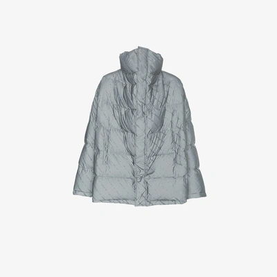 Balenciaga Men's Power Of Dreams Puffer Jacket In Grey | ModeSens