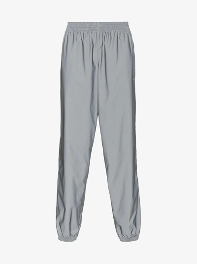 Shop Balenciaga Grey Zip Detail Track Pants