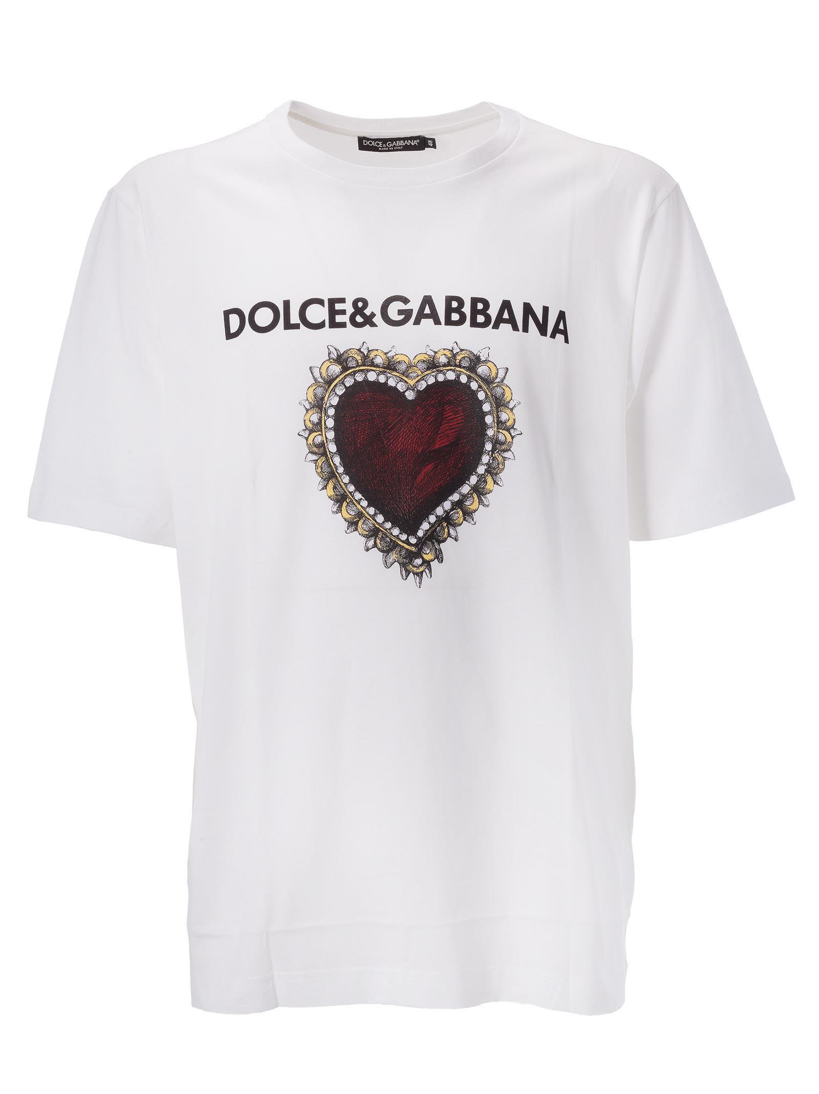 dolce gabbana heart t shirt