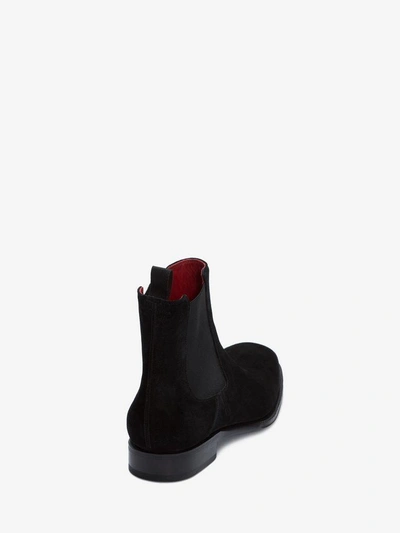 Shop Alexander Mcqueen Chelsea Boots Goodyear In Black