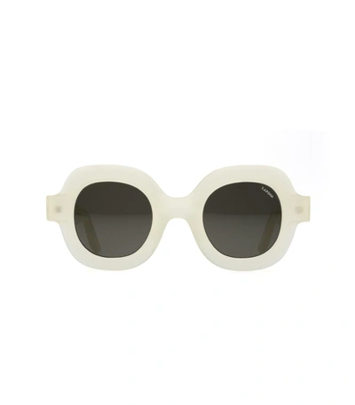 Shop Lapima White Catarina Sunglasses