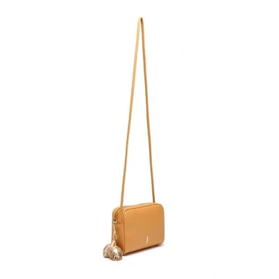 Shop Thacker New York Pompom Bag In Miel & Gold