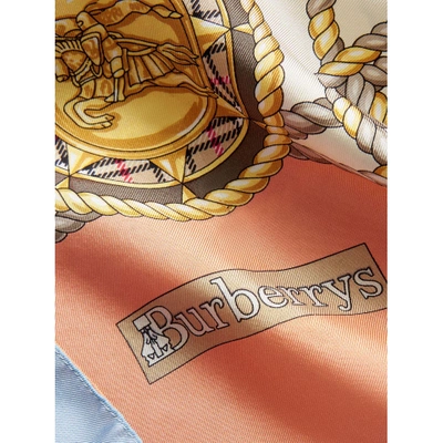 Shop Burberry Archive Scarf Print Silk Oversized Scarf In Multicolour
