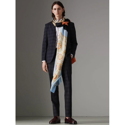 Shop Burberry Archive Scarf Print Silk Oversized Scarf In Multicolour