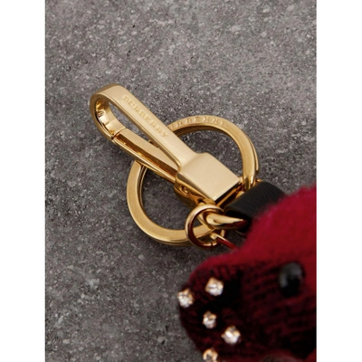 Shop Burberry Thomas Bear Charm With Kilt Pin In Parade Red