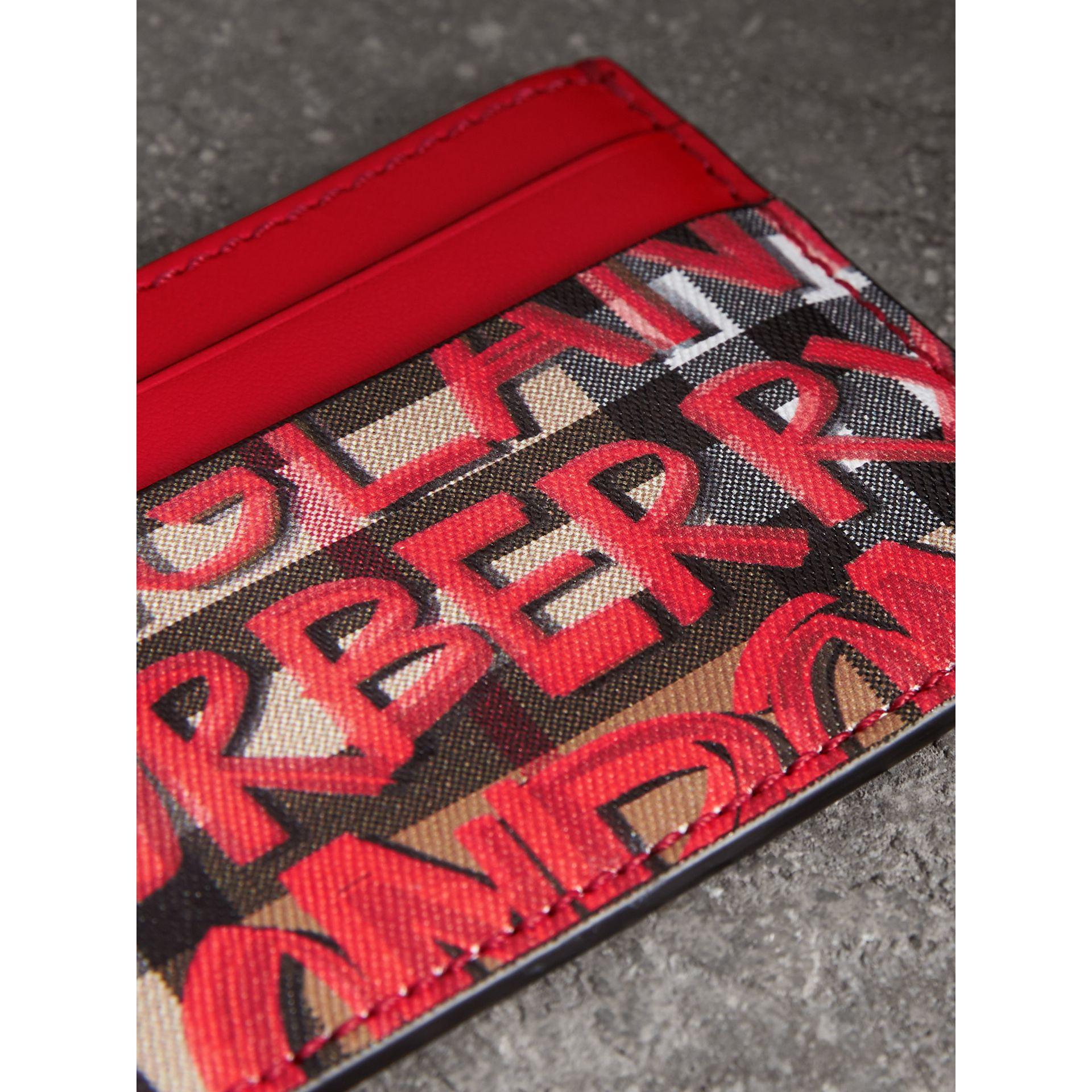 burberry graffiti card holder