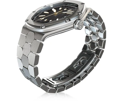 Shop Dietrich Designer Men's Watches Tc-1 Ss 316l Steel W/white Luminova And Gray Dial In Argenté