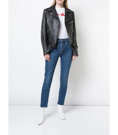 Shop Re/done Blue High Rise Skinny Jeans