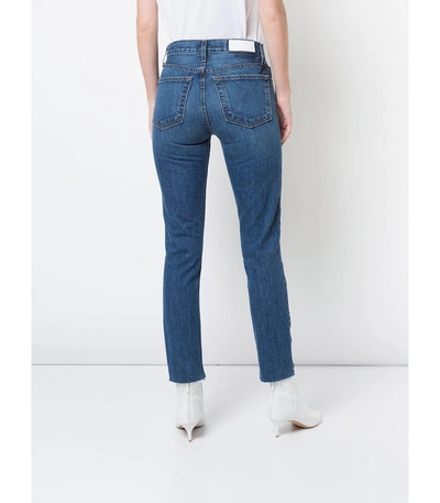 Shop Re/done Blue High Rise Skinny Jeans