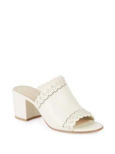 Shop Pour La Victoire Amela Leather Sandals In Bone