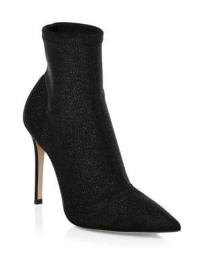 Shop Gianvito Rossi Point-toe Sock Boots In Black