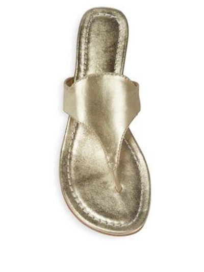 Shop Bernardo Gabriella Thong Sandals In Silver