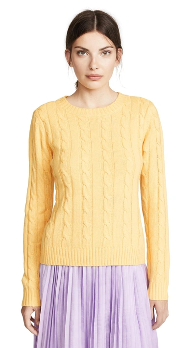 Shop English Factory Long Sleeve Sweater With Knot In Dandelion