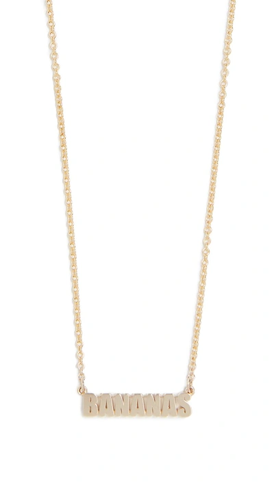 Shop Established 14k Gold Bananas Necklace In Yellow Gold