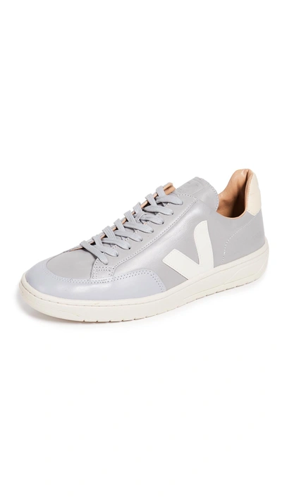 Shop Veja V-12 Bastille Sneakers In Oxford Grey