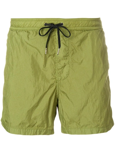 Shop Dondup Plain Swim Shorts - Green