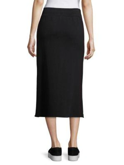 Shop Public School Afra French Terry Skirt In Black