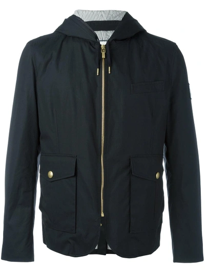 Shop Moncler Hooded Quilted Jacket