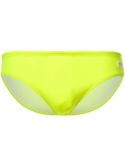 Shop Mc2 Saint Barth Classic Swimming Briefs - Yellow In Yellow & Orange