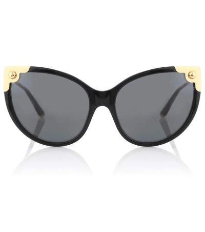 Shop Dolce & Gabbana Cat-eye Sunglasses In Black