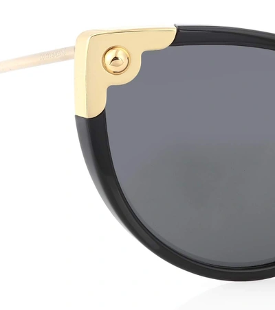 Shop Dolce & Gabbana Cat-eye Sunglasses In Black